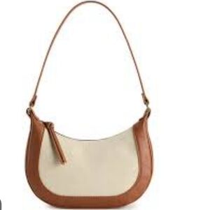 Chic Two-Tone Shoulder Bag